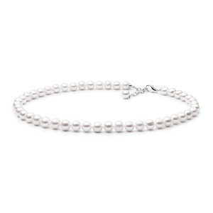 Colier perle naturale albe si argint 45 cm DiAmanti FARW695-G (Argint 925‰ 1,75 g.)